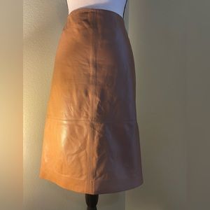 Talbots 💯 genuine leather skirt. No flaws.